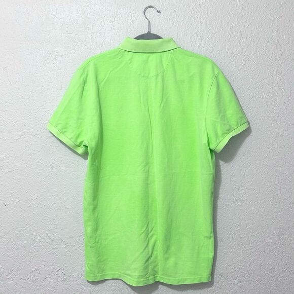American Eagle collared button down shirt neon green size large - Picture 2 of 16